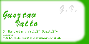 gusztav vallo business card